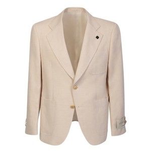 Lardini Beige Single-Breasted Jacket - NWT